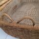 Suitcase round Wicker vintage