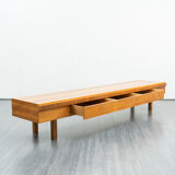 Low row, walnut wood, restored, 270cm