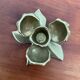 Brass flower candle holder