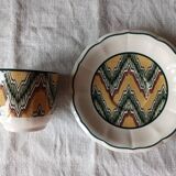 Set tasse café et plateau Gien & Dominoté