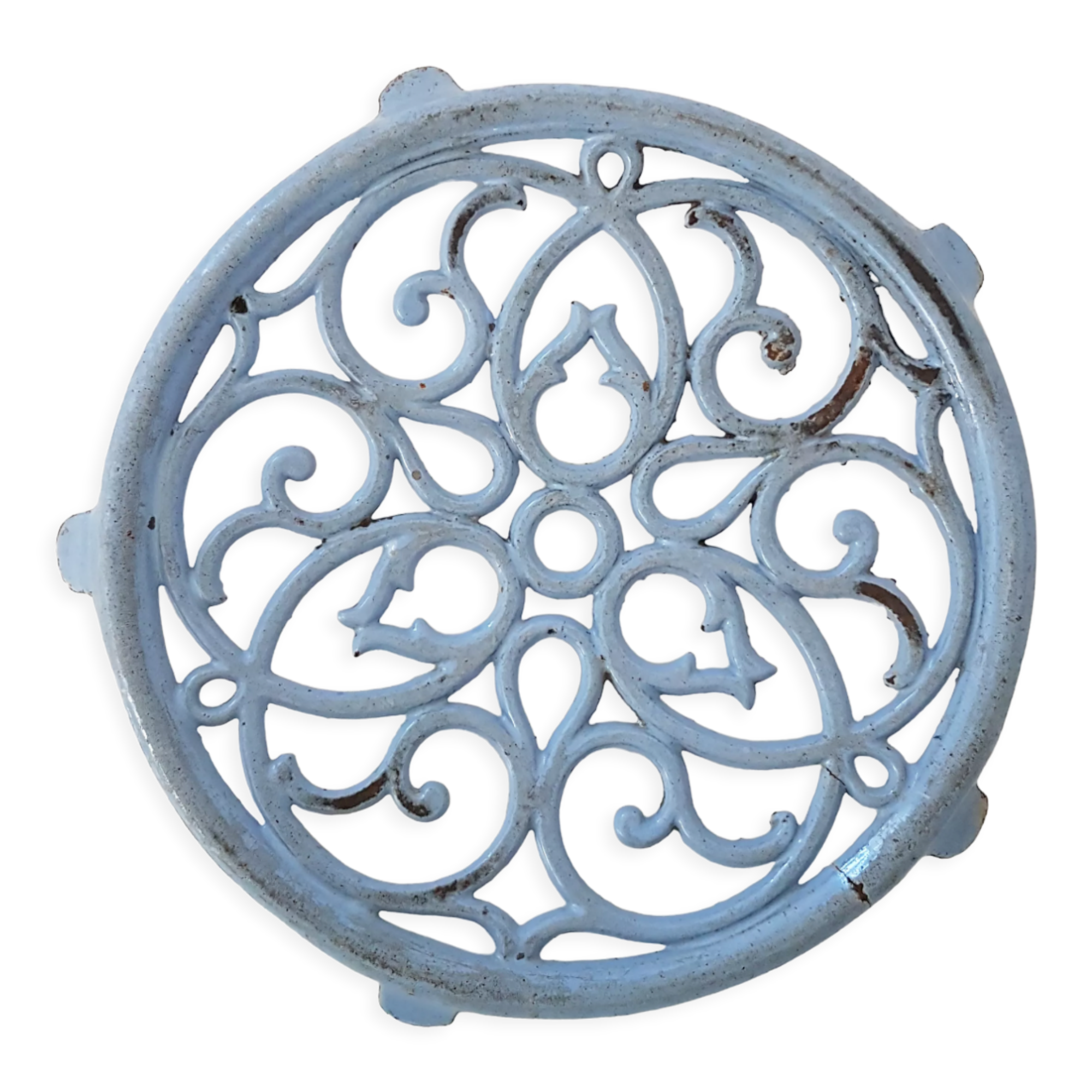 Blue cast iron trifle