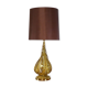 Lampe à poser aux feuillages de fougères dorés