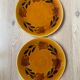 Set of 2 plates in earthenware of St Amand