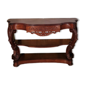 Large mahogany dining console