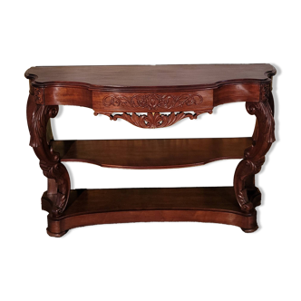Large mahogany dining console