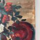 Bouquet of flowers in a red vase, early 20th century, oil on canvas signed.