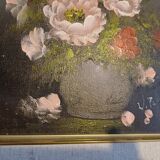 Tableau huile sur toile reproduction " Fleurs "