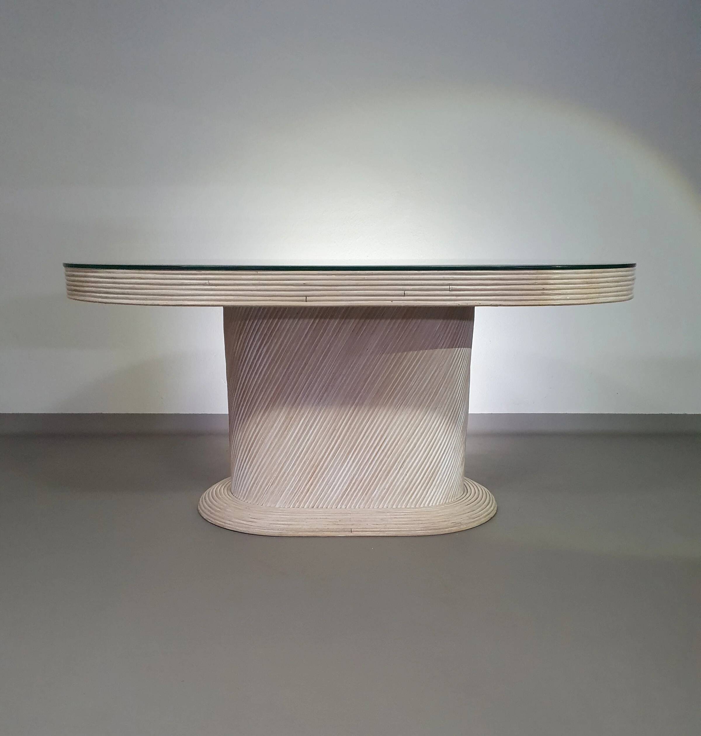 Pensil reed / Split reed table / 3 × chair / dining set