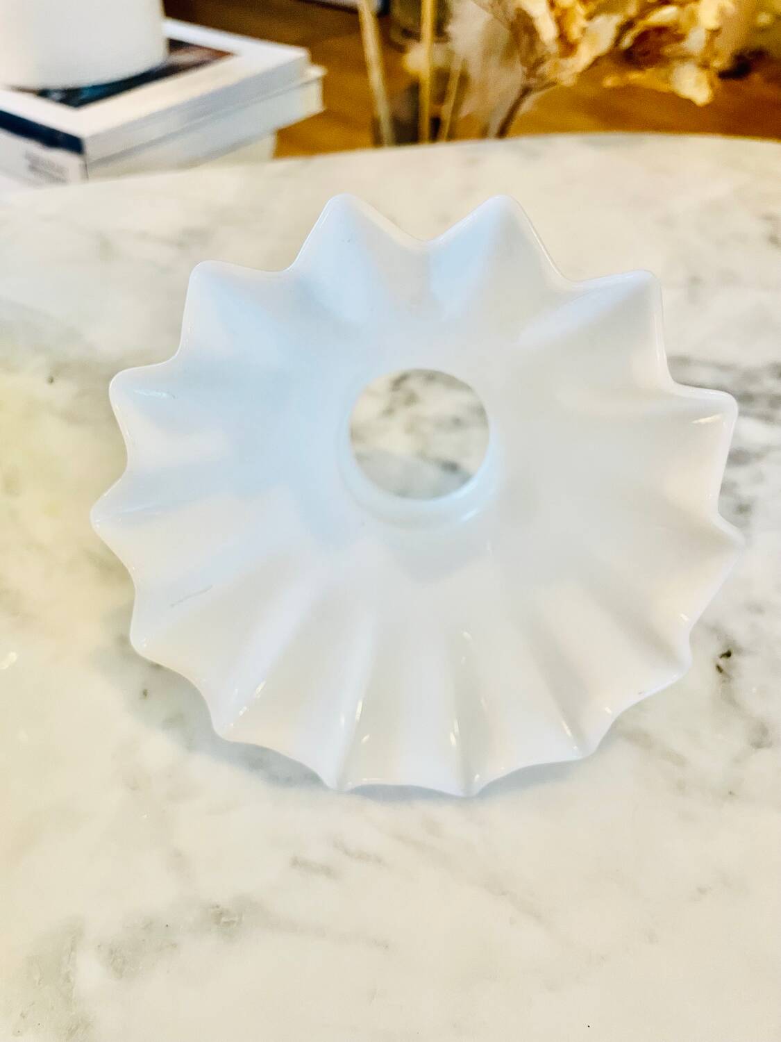 Globe tulips glass lampshade