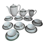 coffee service, porcelain, sarreguemines