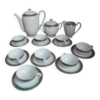coffee service, porcelain, sarreguemines