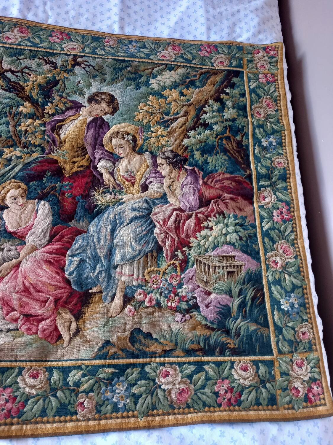 French wall tapestry Jacquard - La Filandiere