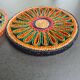 Set of 2 woven raffia trivets
