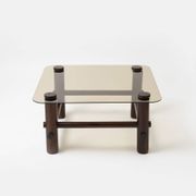 Set of 2 lounge chairs and coffe table model 'Bjorn' by Aleksander Kuczma, Poland, 1970s