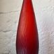 Vase verre rouge style Art Déco