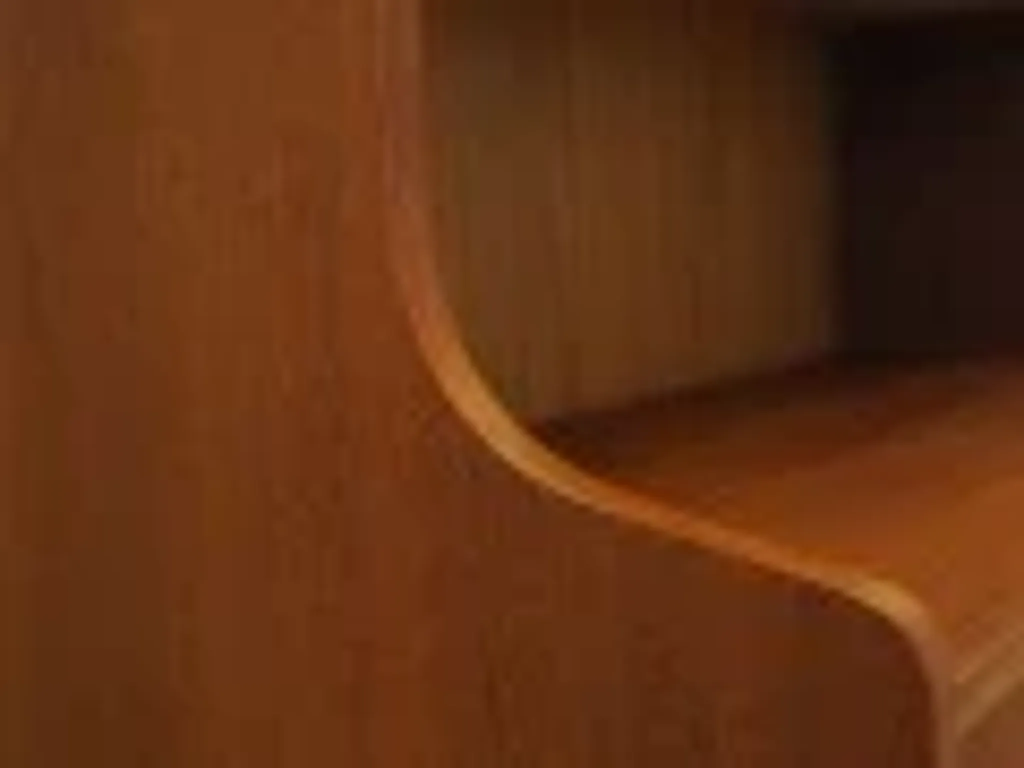 Danish teak veneered bookcase with sliding doors, 1970s