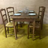 Real oak farmhouse table from the late 1800s.