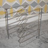 Chrom metal magazine rack 1970