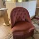Vintage padded toad armchair