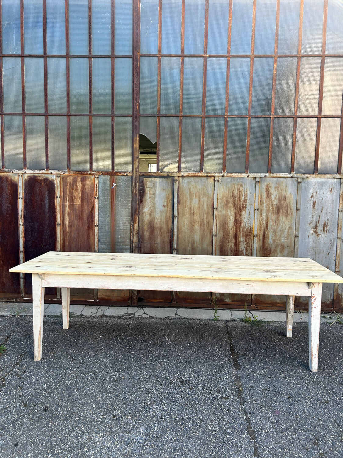 Large workshop farmhouse table