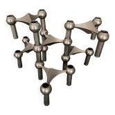 6 stackable metal candle holders by Nagel Konzept Fritz 1970