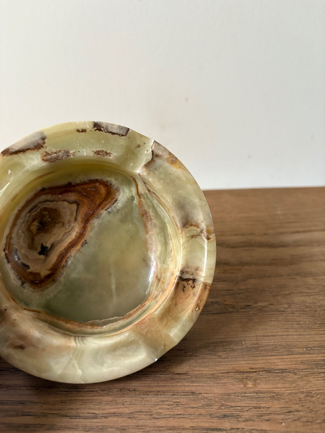 Cendrier en onyx vintage