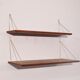 Pair of vintage Danish teak shelves 1960