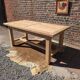Oak farmhouse table with extensions
