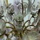 Chandelier cage with sixteen lights grapevines and crystal cups xix century