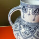 Sublime and rare jug vase Sarreguemines Acapulco