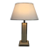 Table Lamp in Travertine and Gold Chrome, French Work, circa 1970