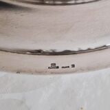 Round silver-plated metal serving dish by Cristofle