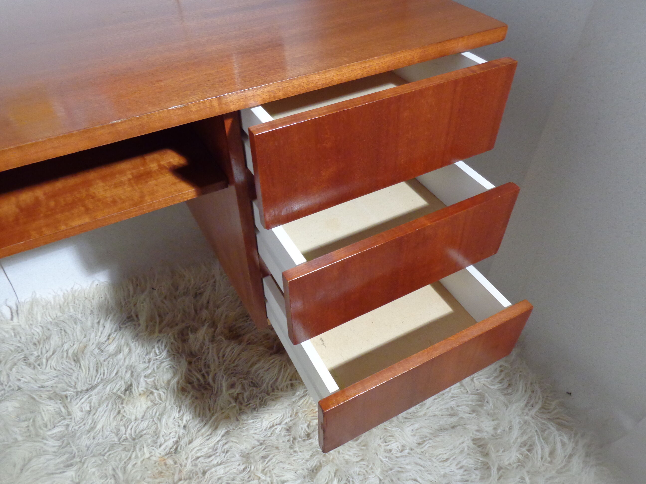 Vintage office of the 60s golden oak