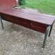 Vintage school desk coffee table with chests