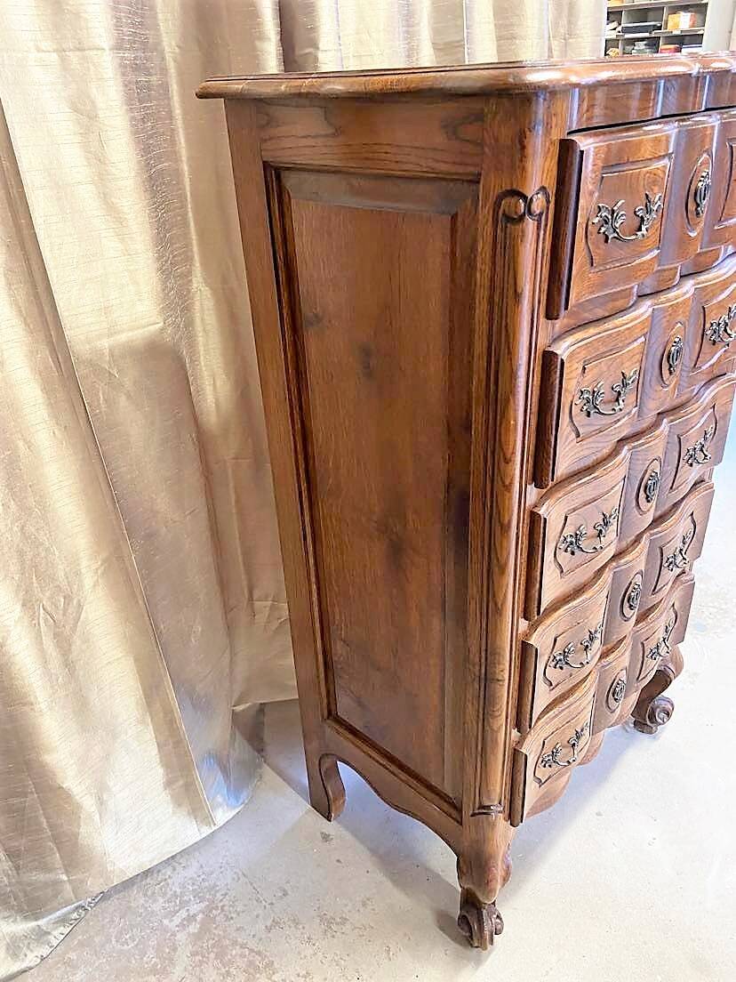 Louis XV style solid oak chiffonier