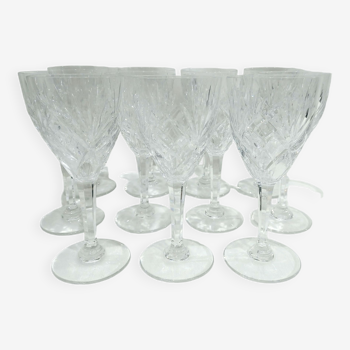 11 verres à eau  saint-louis- modèle chantilly