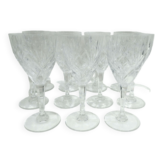 11 verres à eau  saint-louis- modèle chantilly