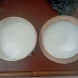 Old glazed ceramic covered pot