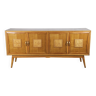 Sideboard in maple with decorated doors and worked edges