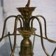 Brass lantern with 6 beveled glasses