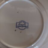 Sarreguemines earthenware plate with Marine decor late 19th century early 20th century