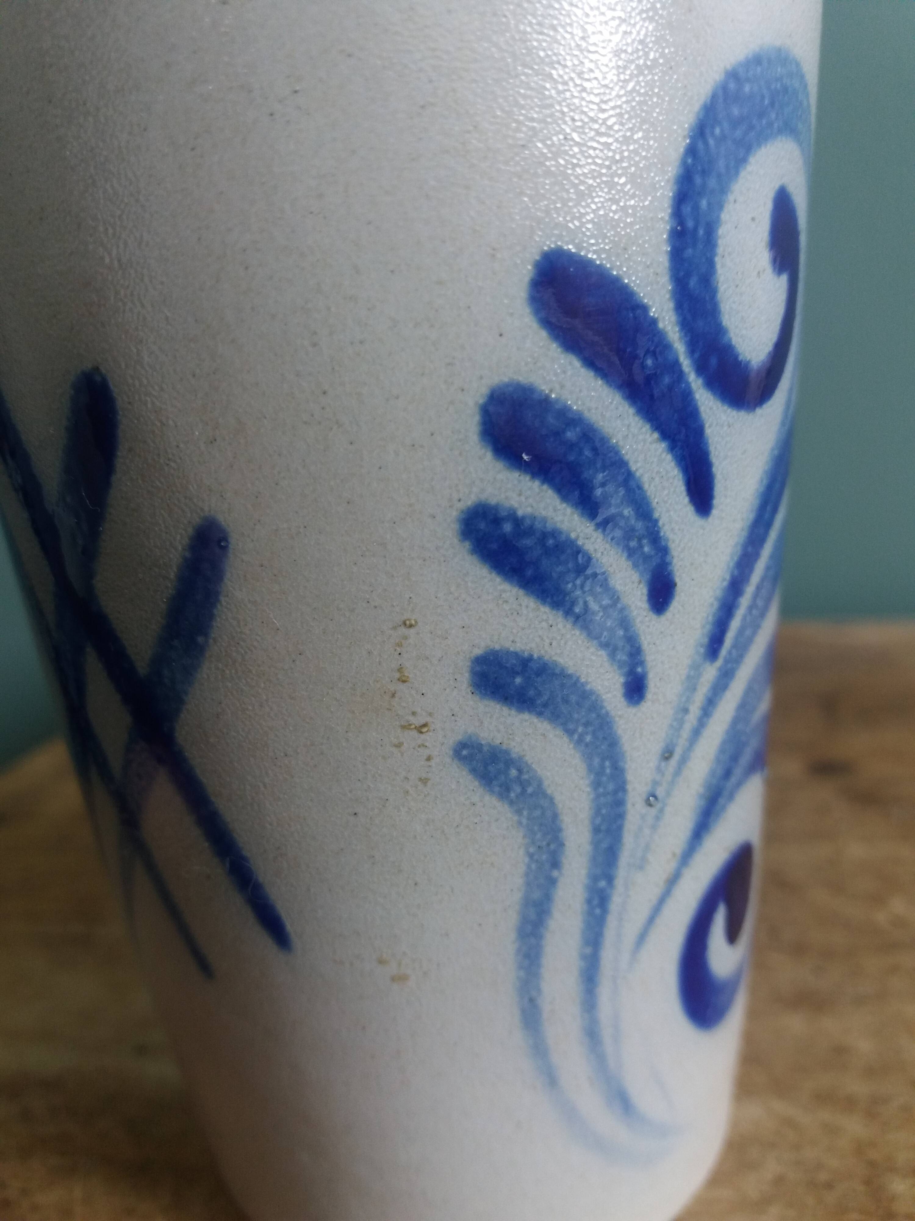 Alsace stoneware tumbler mug glass