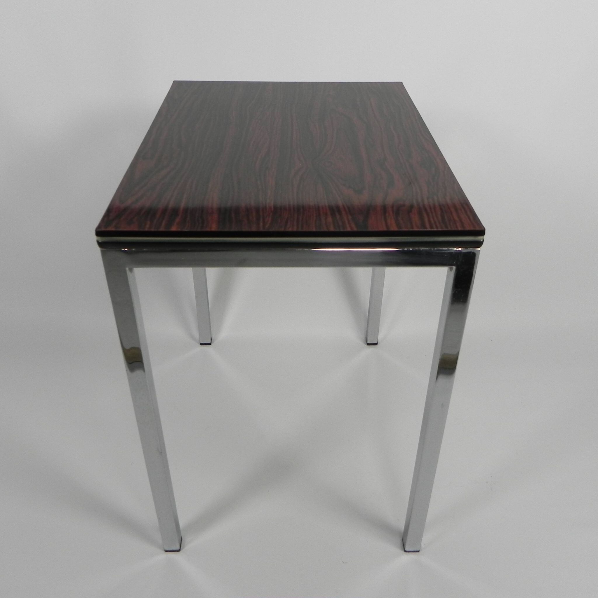 Table basse en formica et métal chromé, 1960s
