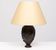 Bronze Lamp stand vase Depicting Cranes and Bamboo Meiji period