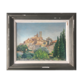 "Saint Paul de Vence" view of the sunny village by H. Pozzi