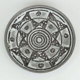 large carstens BOWL decor ankara grey and brown glaze no. 1075-31 1960s