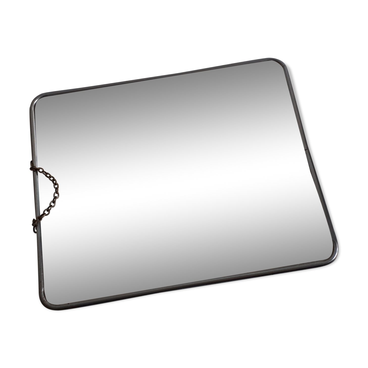 Barber mirror with chain - 29x23cm