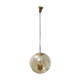 Vintage smoked glass pendant light