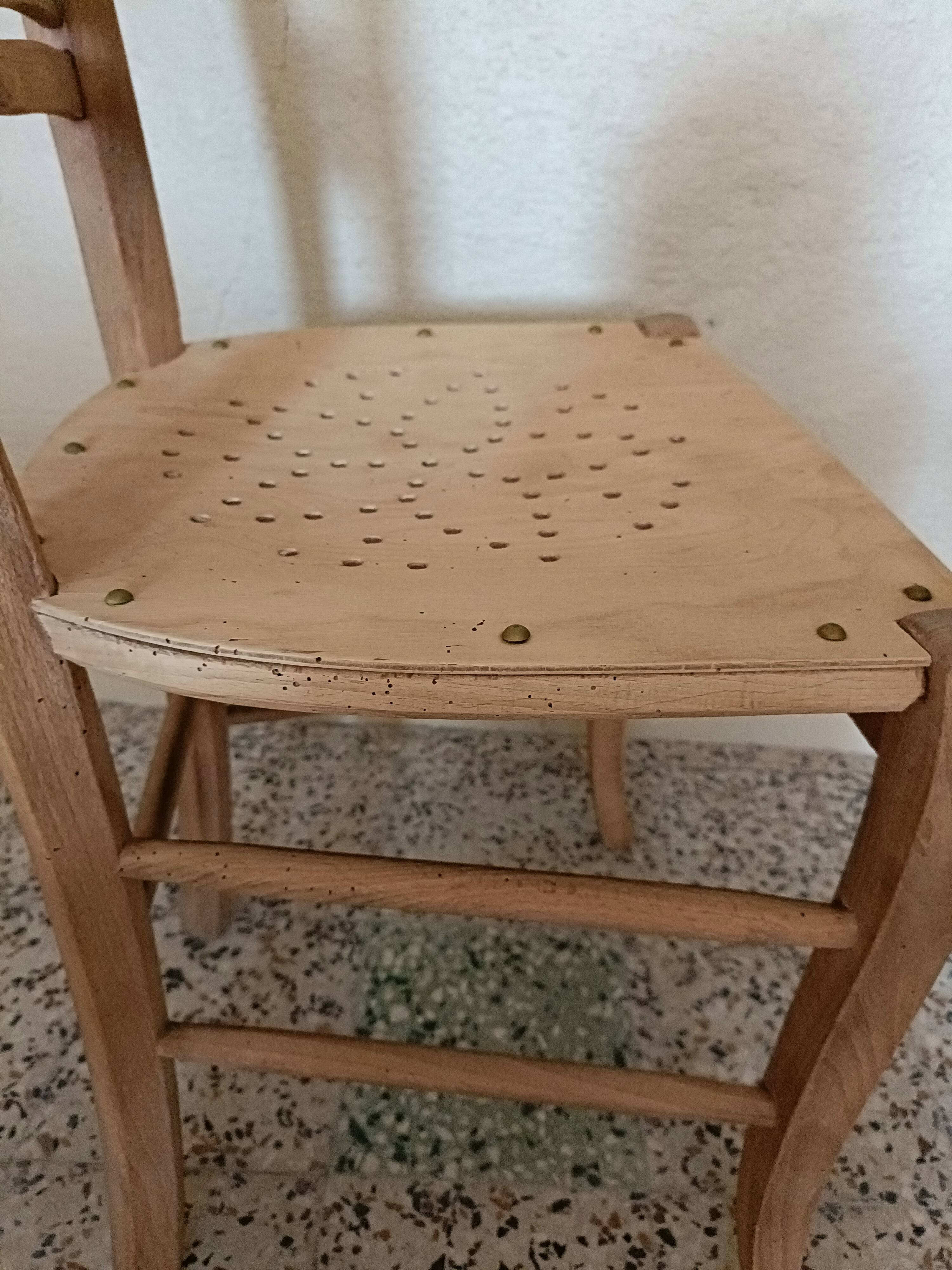 Renovated wooden chair