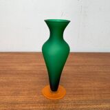 Glass vase from the Italian Satinato series attributed to Carlo Moretti, 1970s.